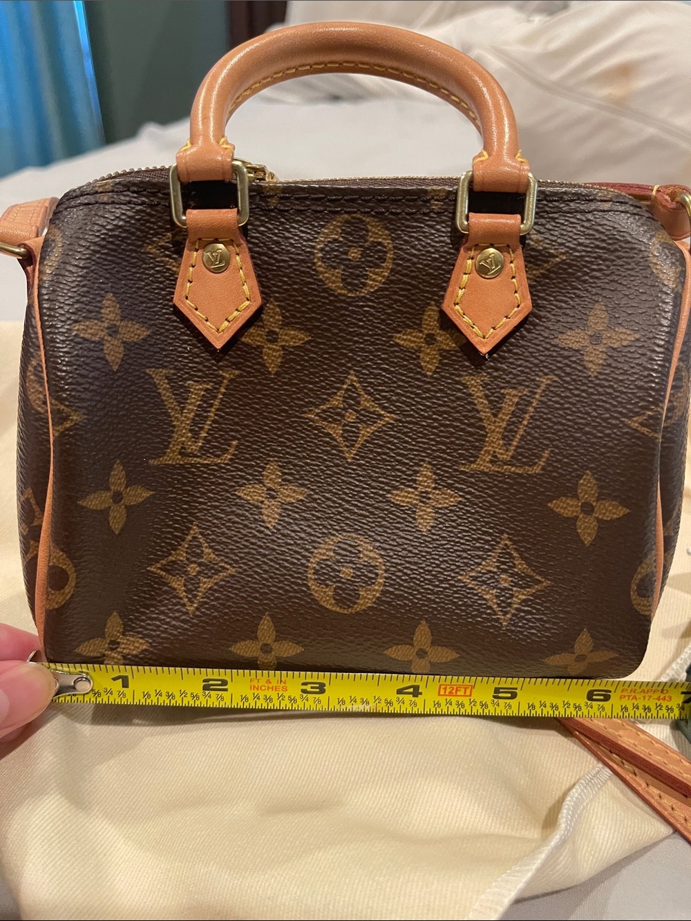 Louis Vuitton Monogram Mini Handbag in Brown and Tan